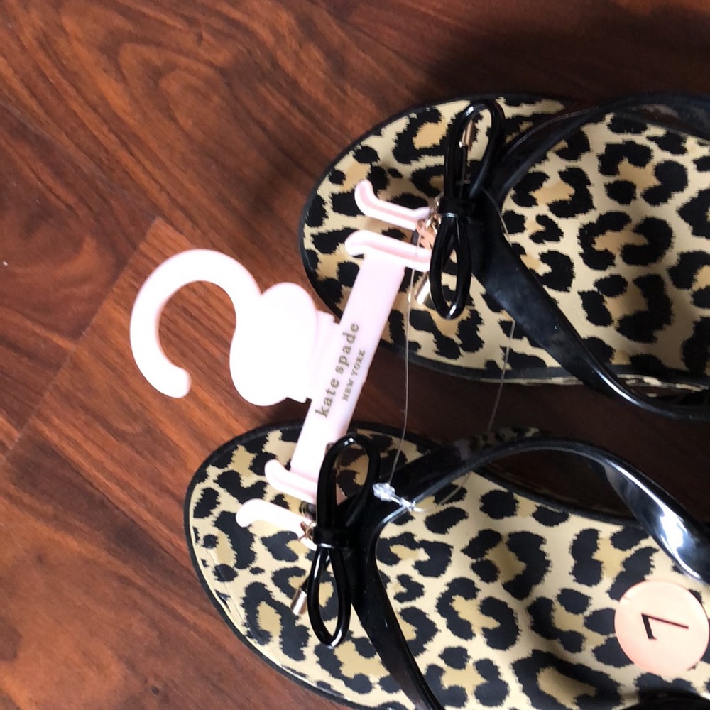 Kate Spade Rhett Leopard Wedge Sandals - Picture 5 of 8